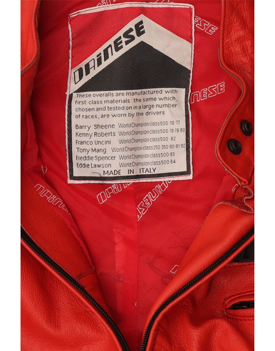 Dainese Womens Motorcycle Graphic Jumpsuit UK 14 Mittelroter Farbblock