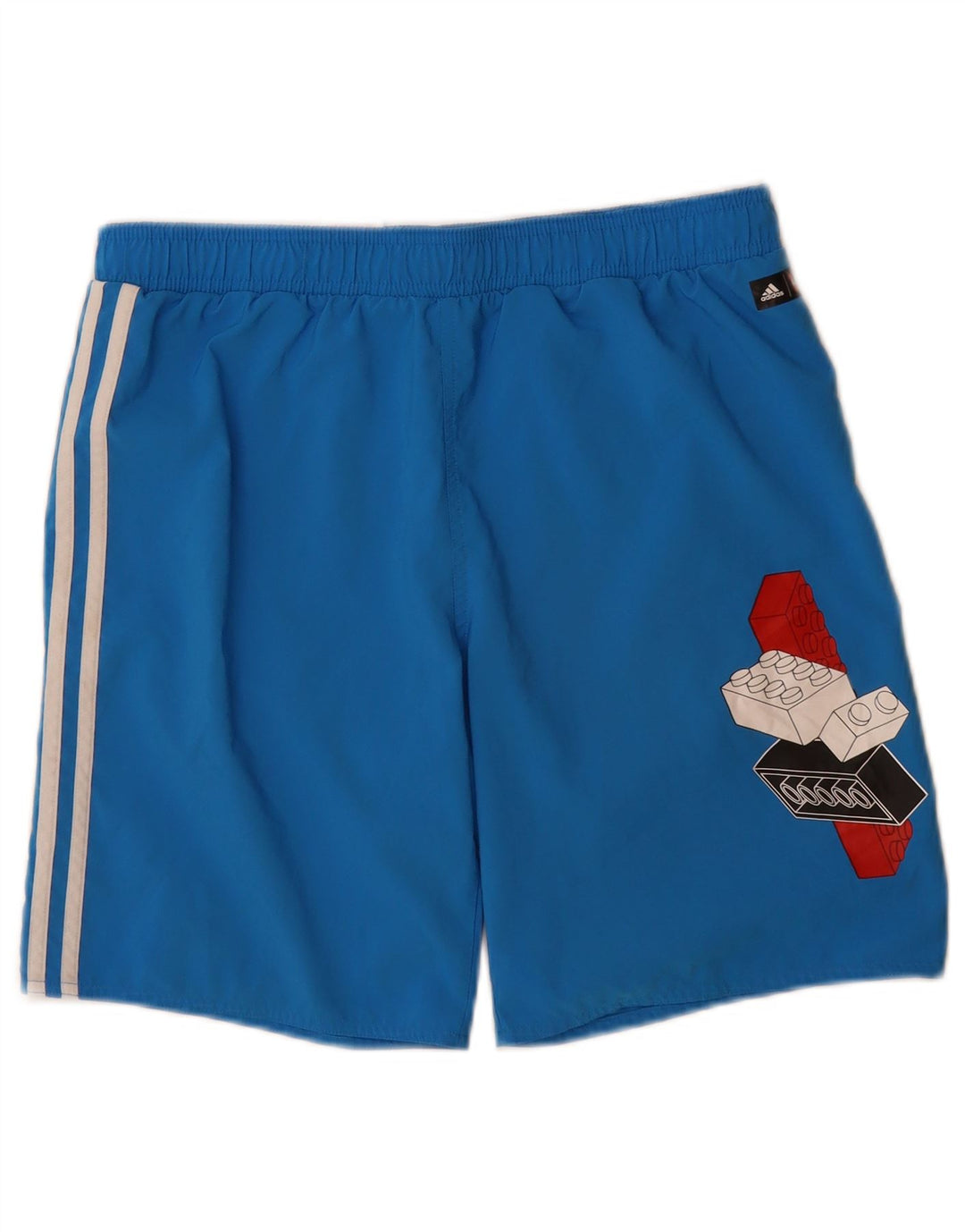 Adidas Jungen Badeshorts mit Grafik, 15–16 Jahre, blaues Polyester