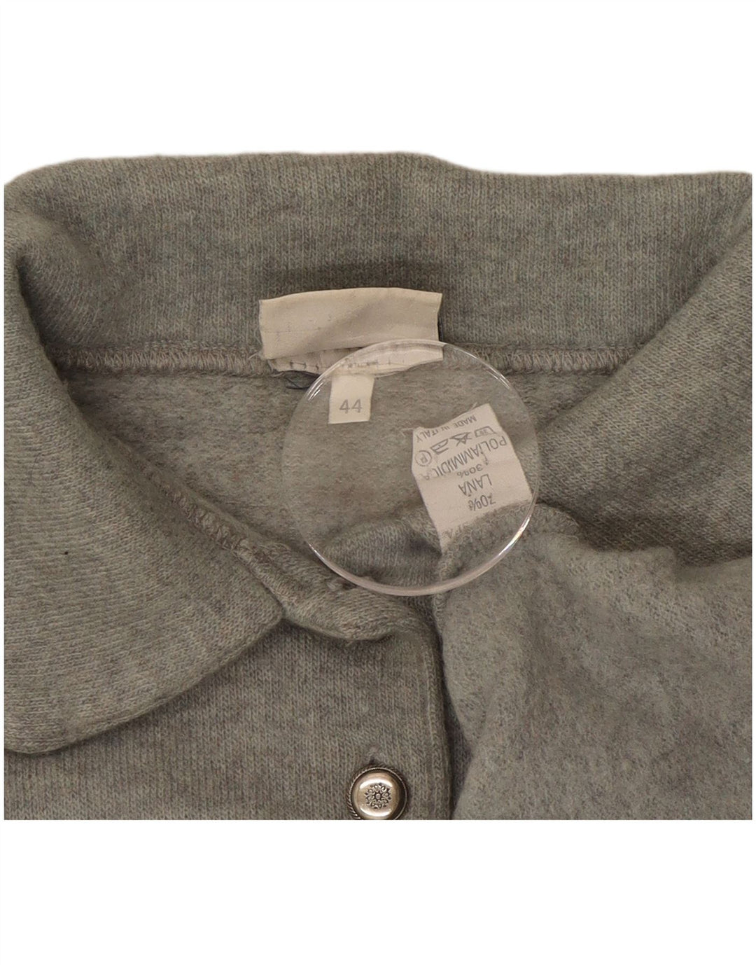 TRUSSARDI Damen-Pullover mit Rollkragen, übergroß, IT 44, mittelgraue Wolle