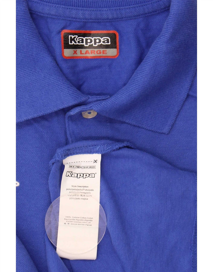 Kappa Herren Poloshirt XL Blau Baumwolle