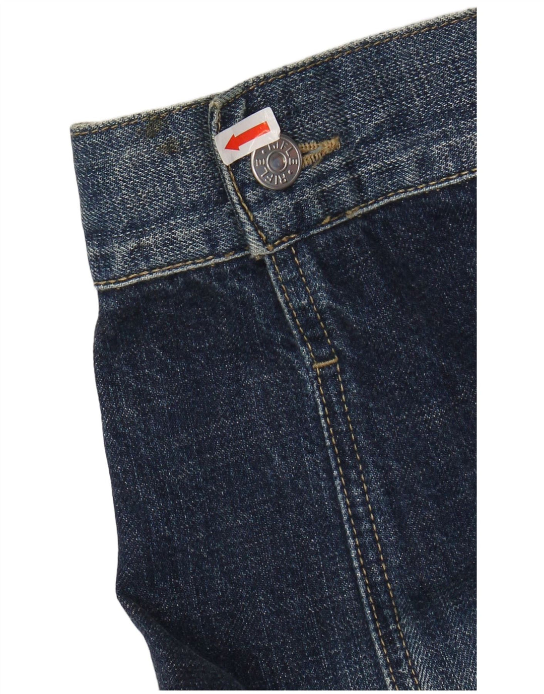 RIFLE Damen Jeansjacke UK 16 Große blaue Baumwolle