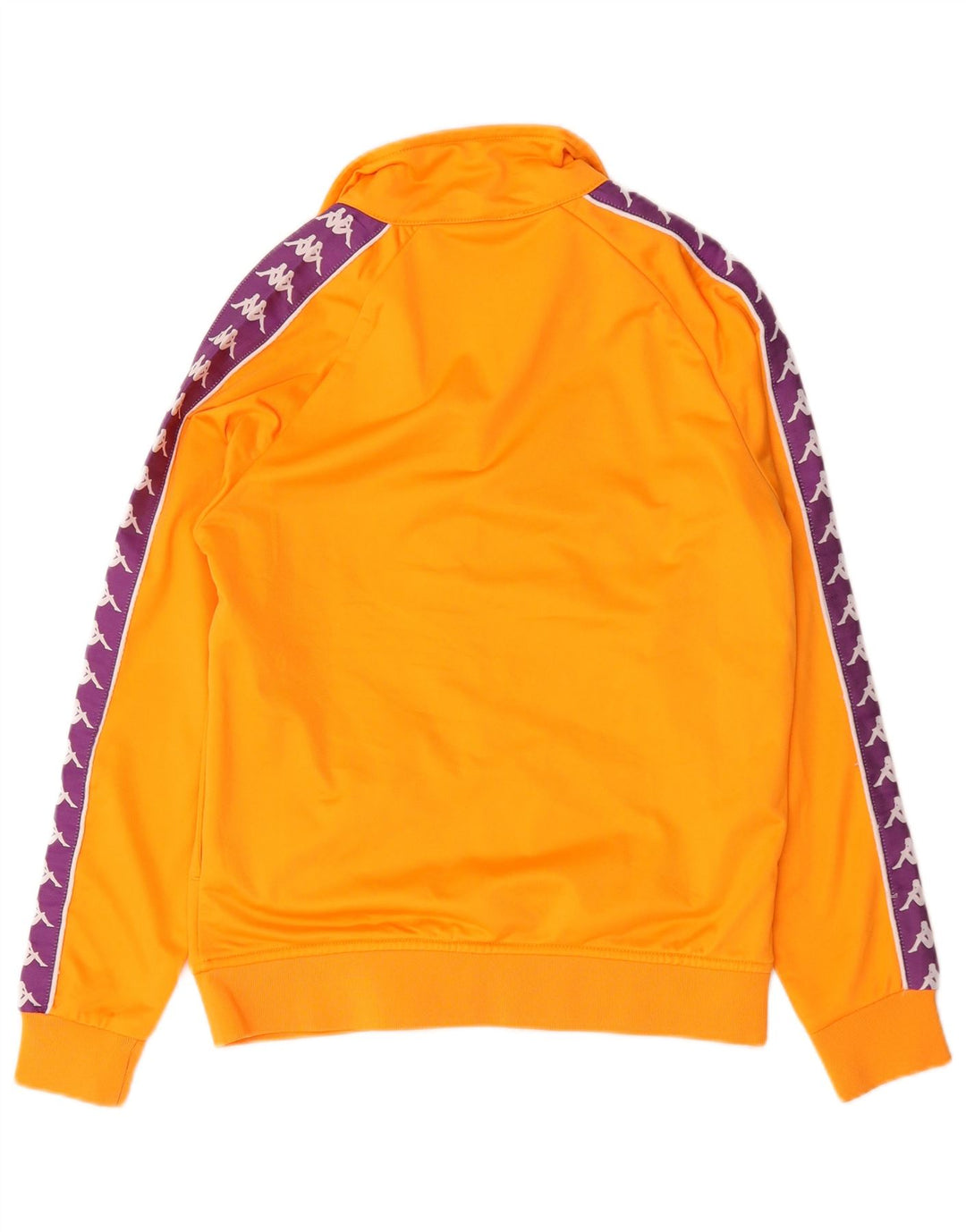 Kappa Damen Grafik-Trainingsanzug-Oberteiljacke UK 10 Small Orange Colourblock