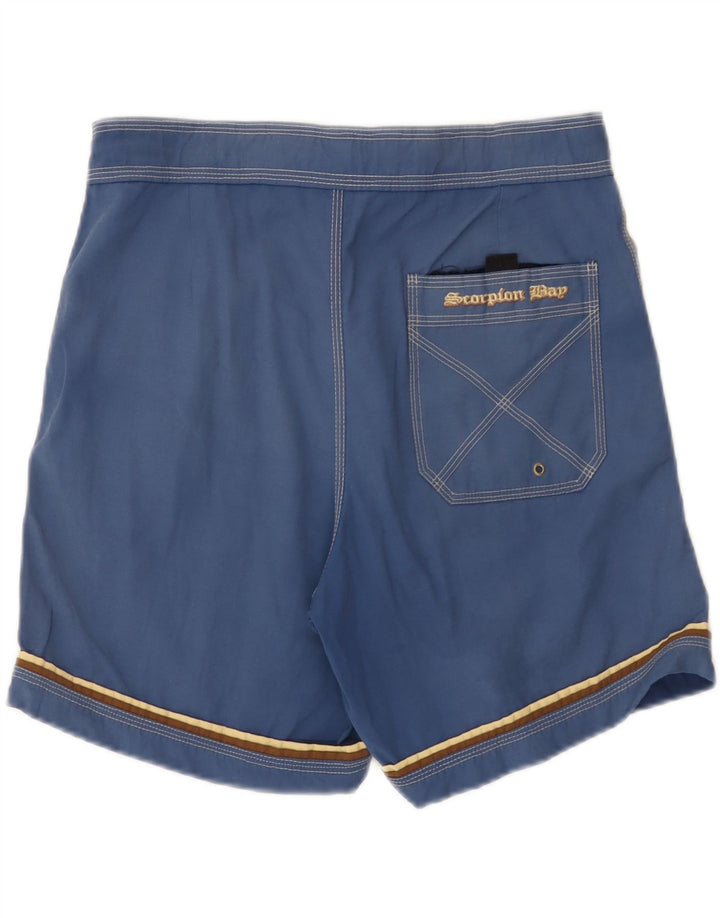 Scorpion Bay Herren-Badeshorts aus mittelblauer Baumwolle