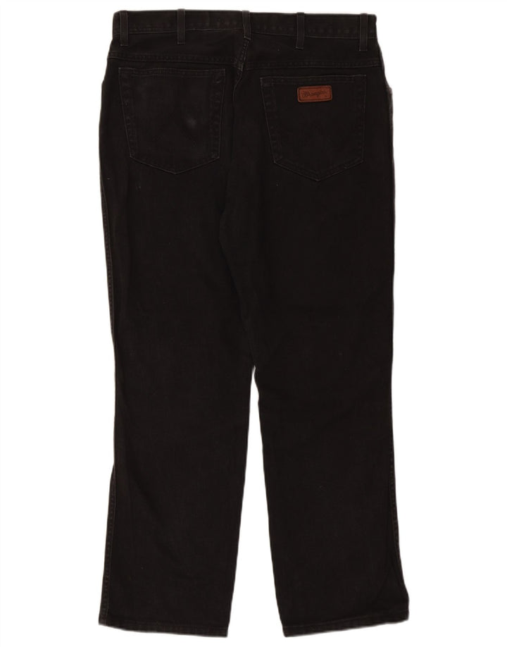 Wrangler Herren-Jeans mit normaler Passform, gerade Passform, W36, L30, schwarze Baumwolle