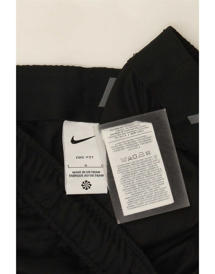 Nike Herren Dri Fit Sportshorts, groß, aus schwarzem Polyester