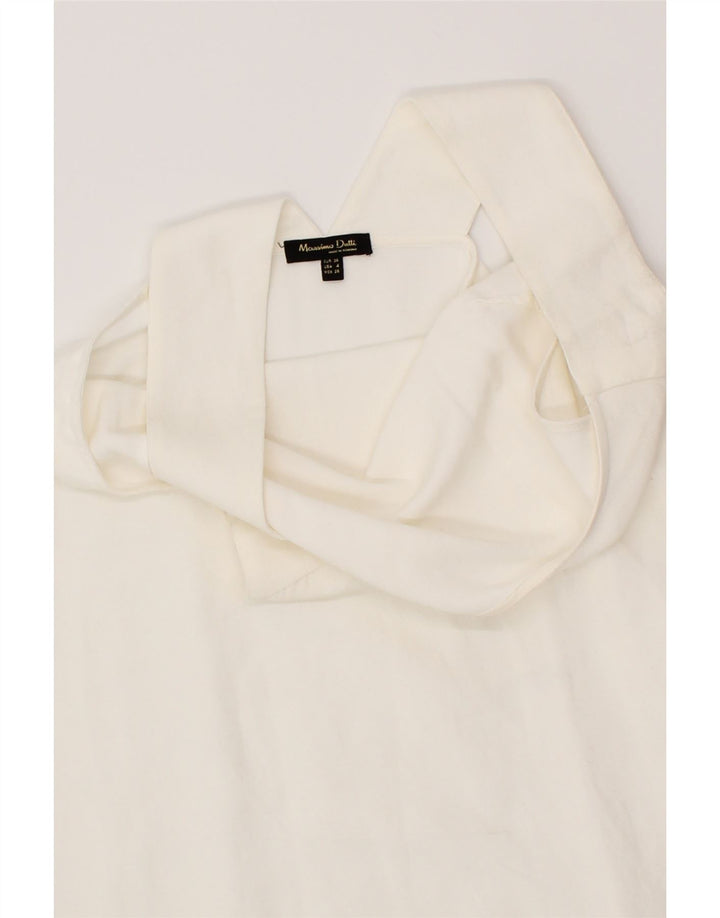 MASSIMO DUTTI Womens Sleeveless Maxi Dress EU 36 XS White Vintage Massimo Dutti and Second-Hand Massimo Dutti from Messina Hembry 