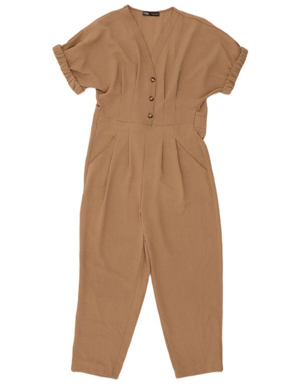 Zara Damen Overall UK 10 Small Beige