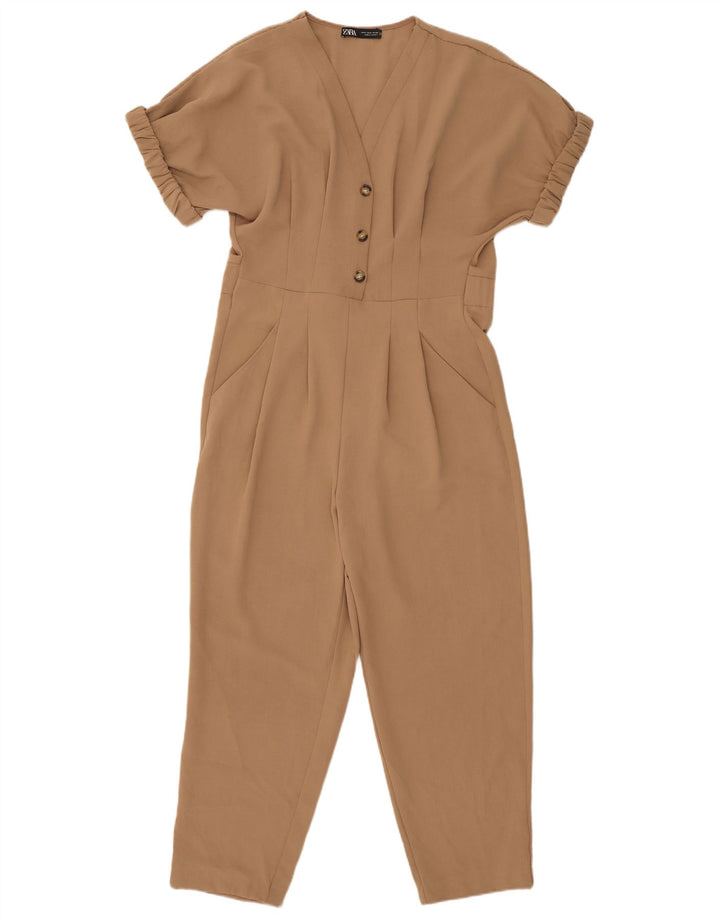 Zara Damen Overall UK 10 Small Beige