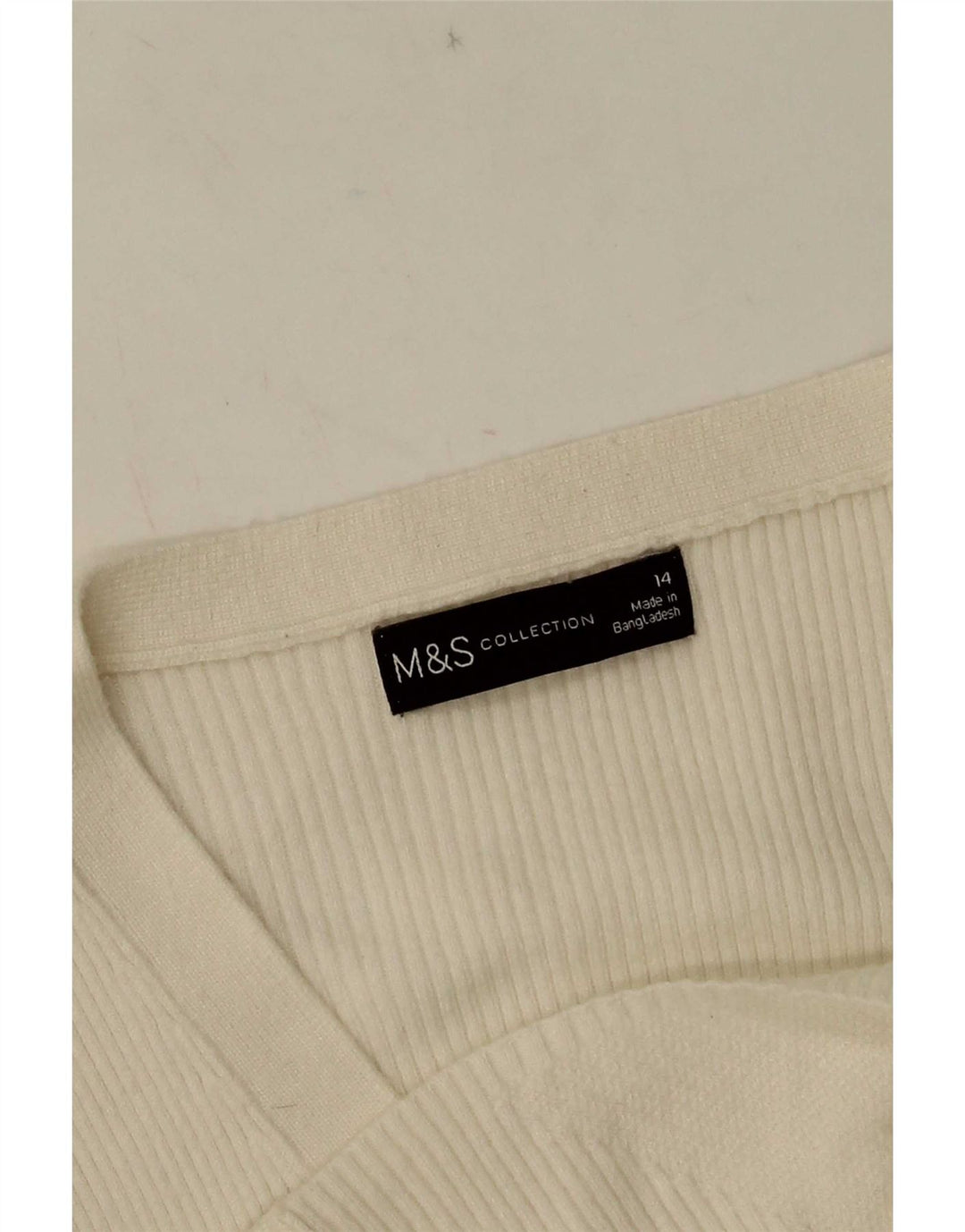 Marks & Spencer Damen-Cardigan-Pullover UK 14 Mittelweiß