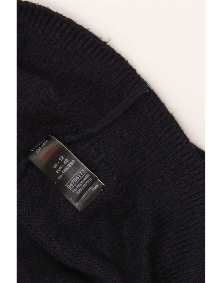 Marks & Spencer Rollkragenpullover für Damen, Gr. 12, mittelgroß, Marineblau