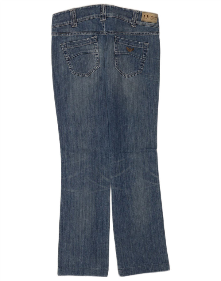 Armani Damen Straight Jeans W28 L30 Blaue Baumwolle