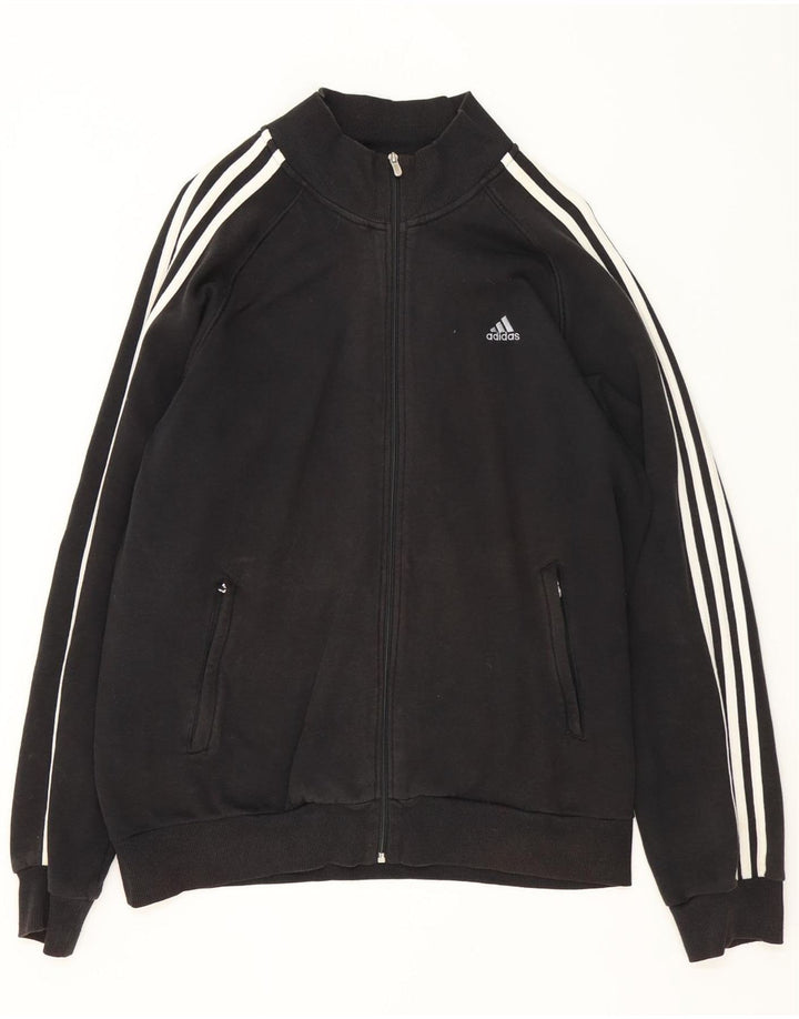 Adidas Herren Trainingsanzug Top Jacke XL Schwarz Baumwolle