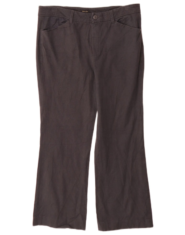 Massimo Dutti Damen Bootcut Freizeithose EU 42 Large W32 L27 Grau