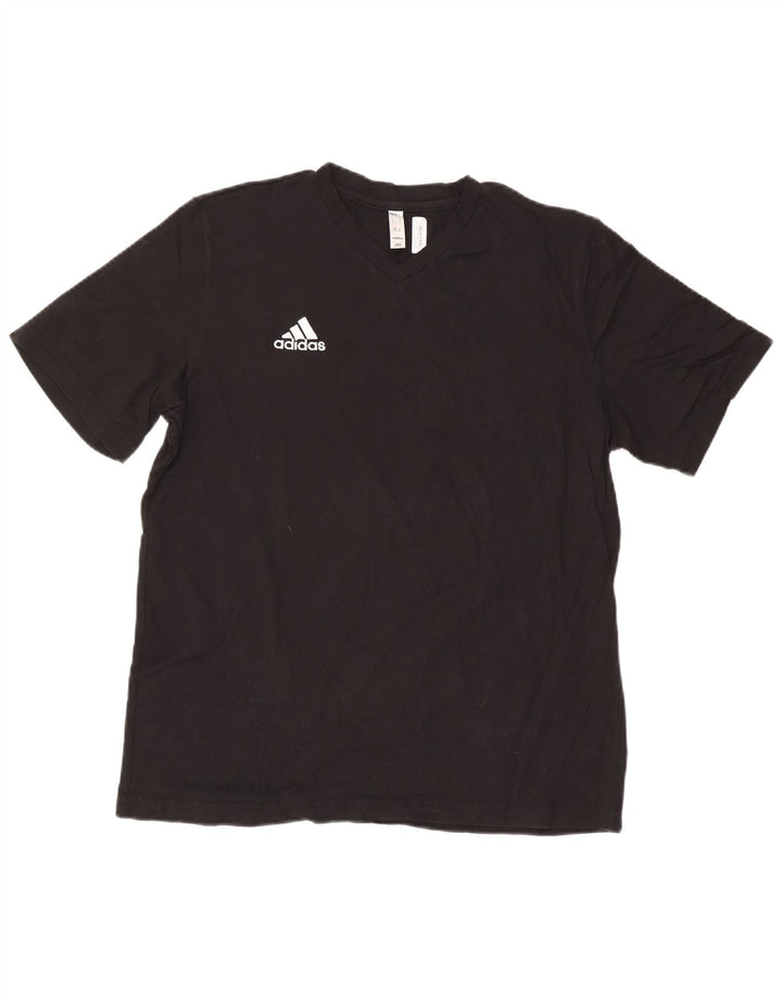 Adidas Herren T-Shirt Top Large Schwarz Baumwolle