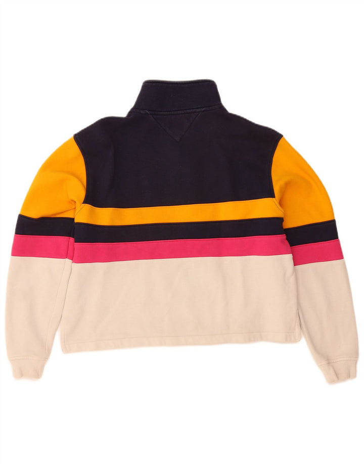 Tommy Hilfiger Damen Crop Sweatshirt Pullover UK 18 XL Mehrfarbig