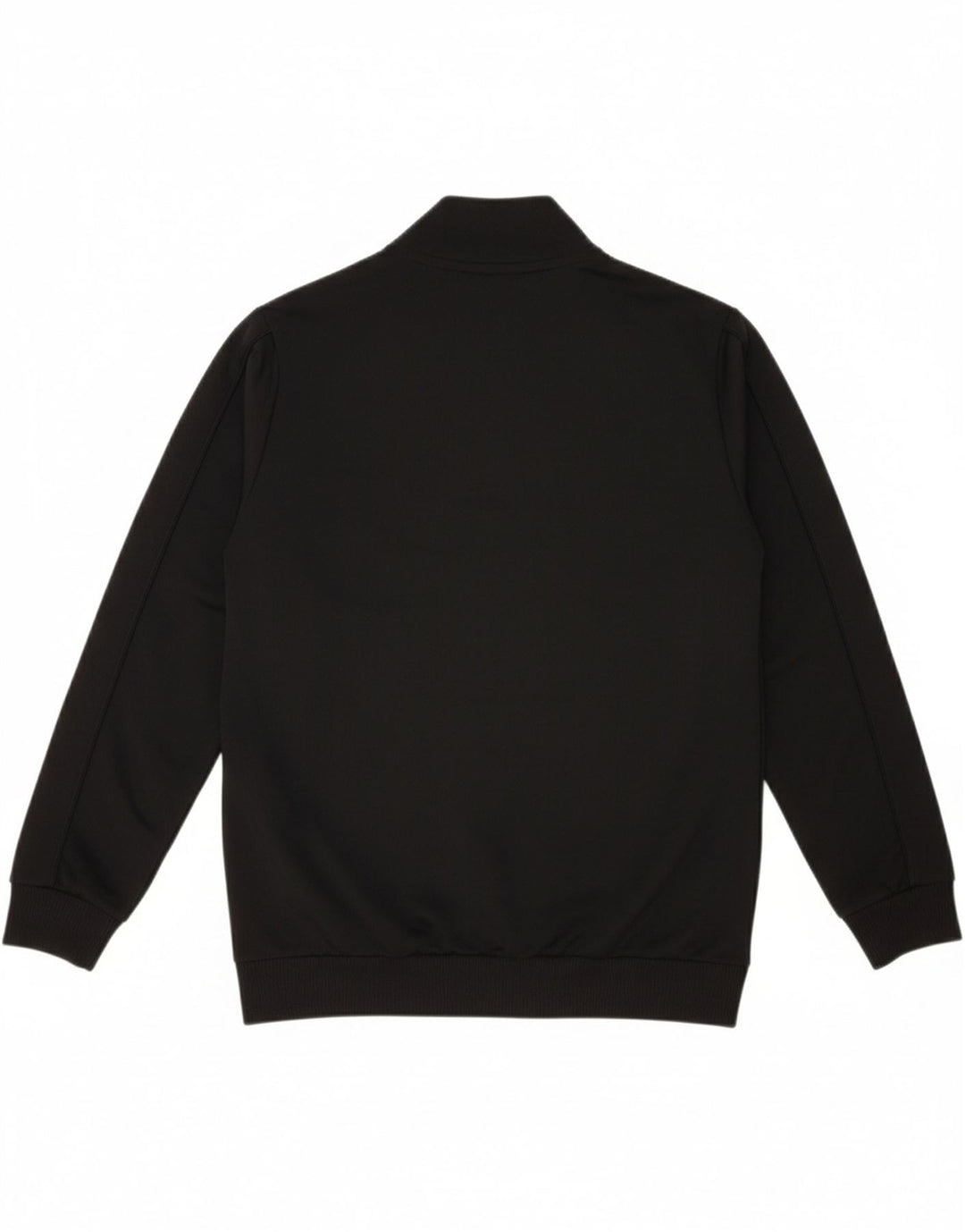 ADIDAS Boys Tracksuit Top Jacket 11-12 Years Black Colourblock Polyester