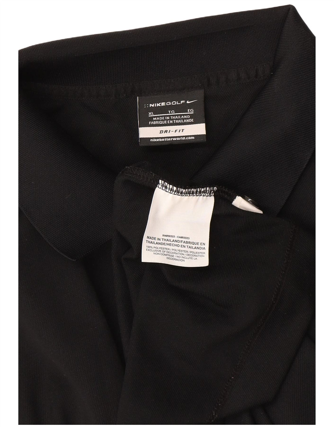 Nike Herren Dri Fit Poloshirt XL Schwarz Polyester
