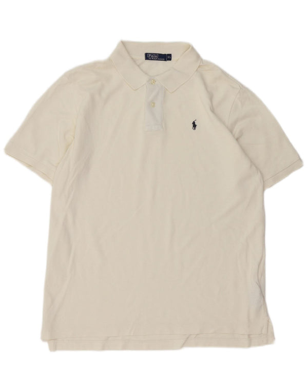 Polo Ralph Lauren Herrenhemd XL, weiße Baumwolle