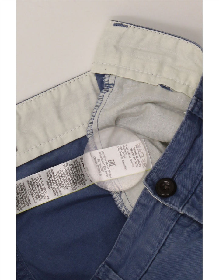 Marks & Spencer Herren-Chinoshorts W30, mittelmarineblaue Baumwolle
