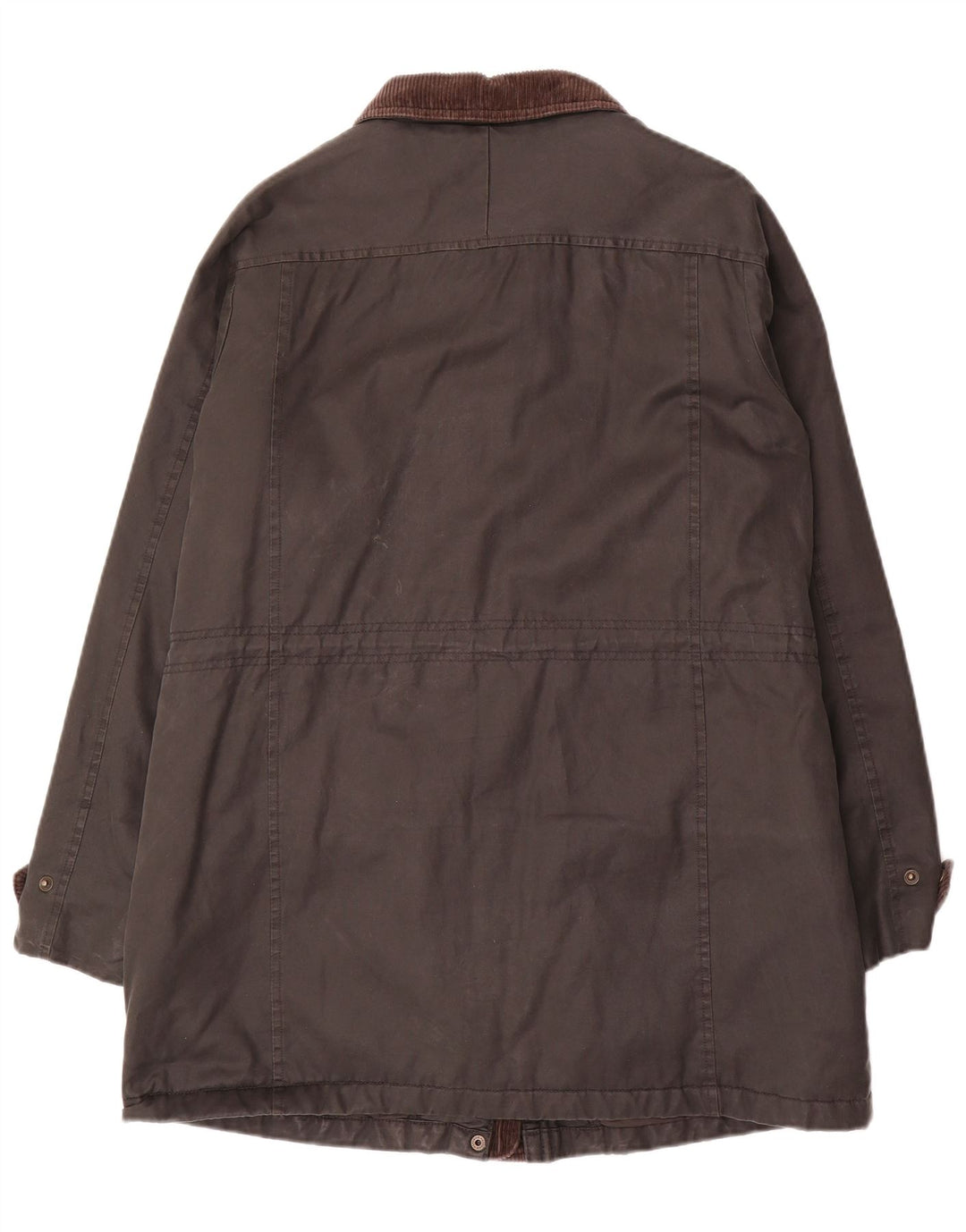 Fat Face Damen-Mantel aus gewachster Baumwolle, UK 12, Mittelschwarz