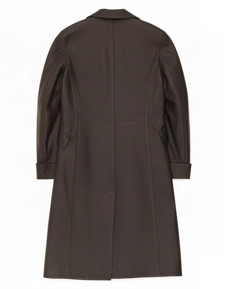 Masterpelle Damen Ledermantel IT 44 Medium Schwarz