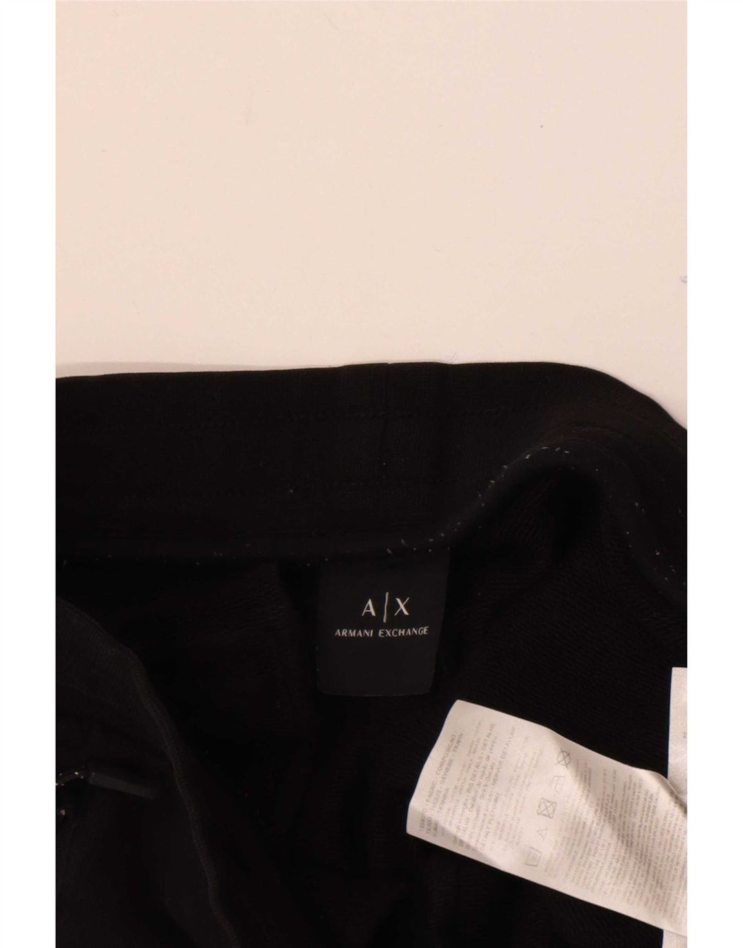 Armani Exchange Herren-Trainingshose, Jogginghose, Größe S, schwarze Baumwolle