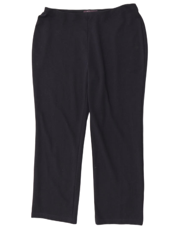 Marks & Spencer Damen Freizeithose UK 14 Large W34 L27 Marineblau