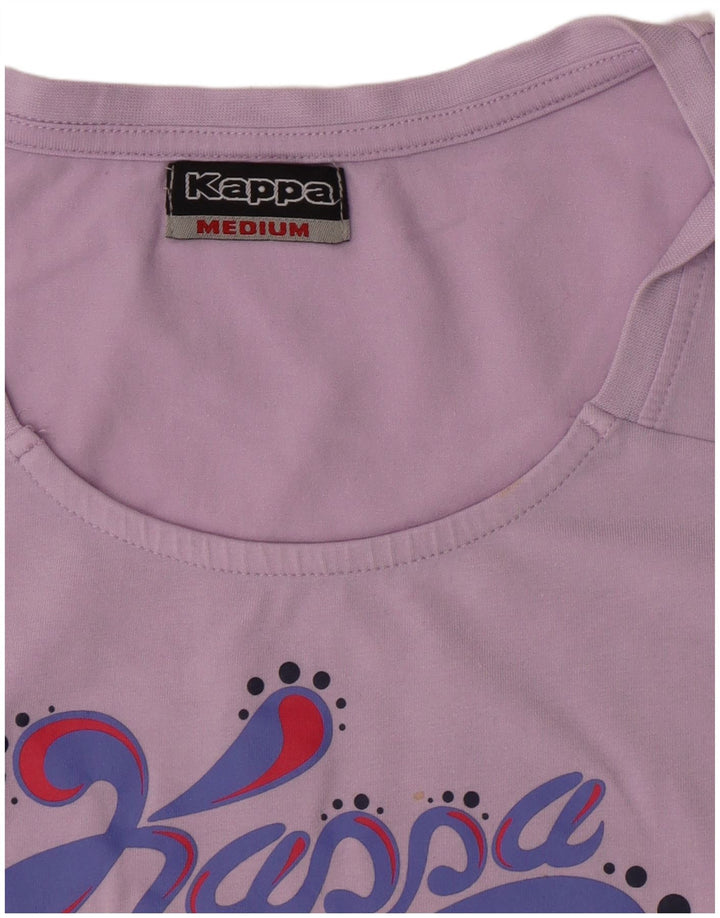 Kappa Damen Graphic Vest Top UK 12 Medium Lila