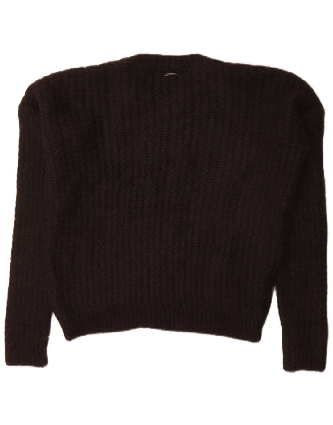 Calvin Klein Jeans Damen-Pullover mit Rundhalsausschnitt, Gr. 14, mittelschwarz