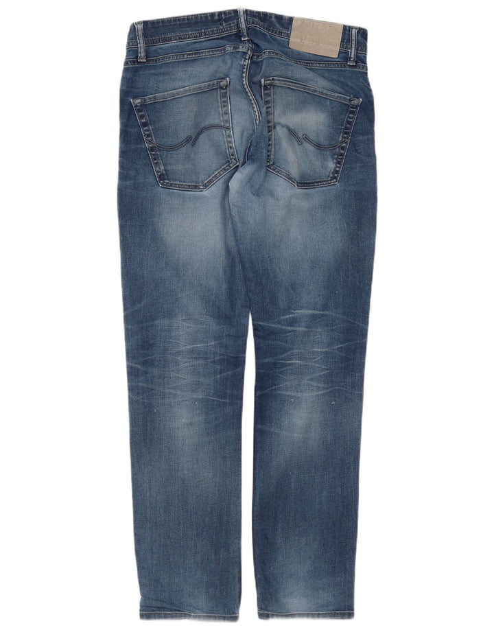 JACK & JONES Mens Tim Slim Jeans W32 L30 Blue Cotton