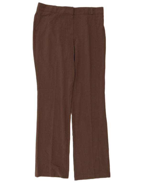 Marks & Spencer Damen Gerade Freizeithose UK 12 Medium W32 L31 Braun