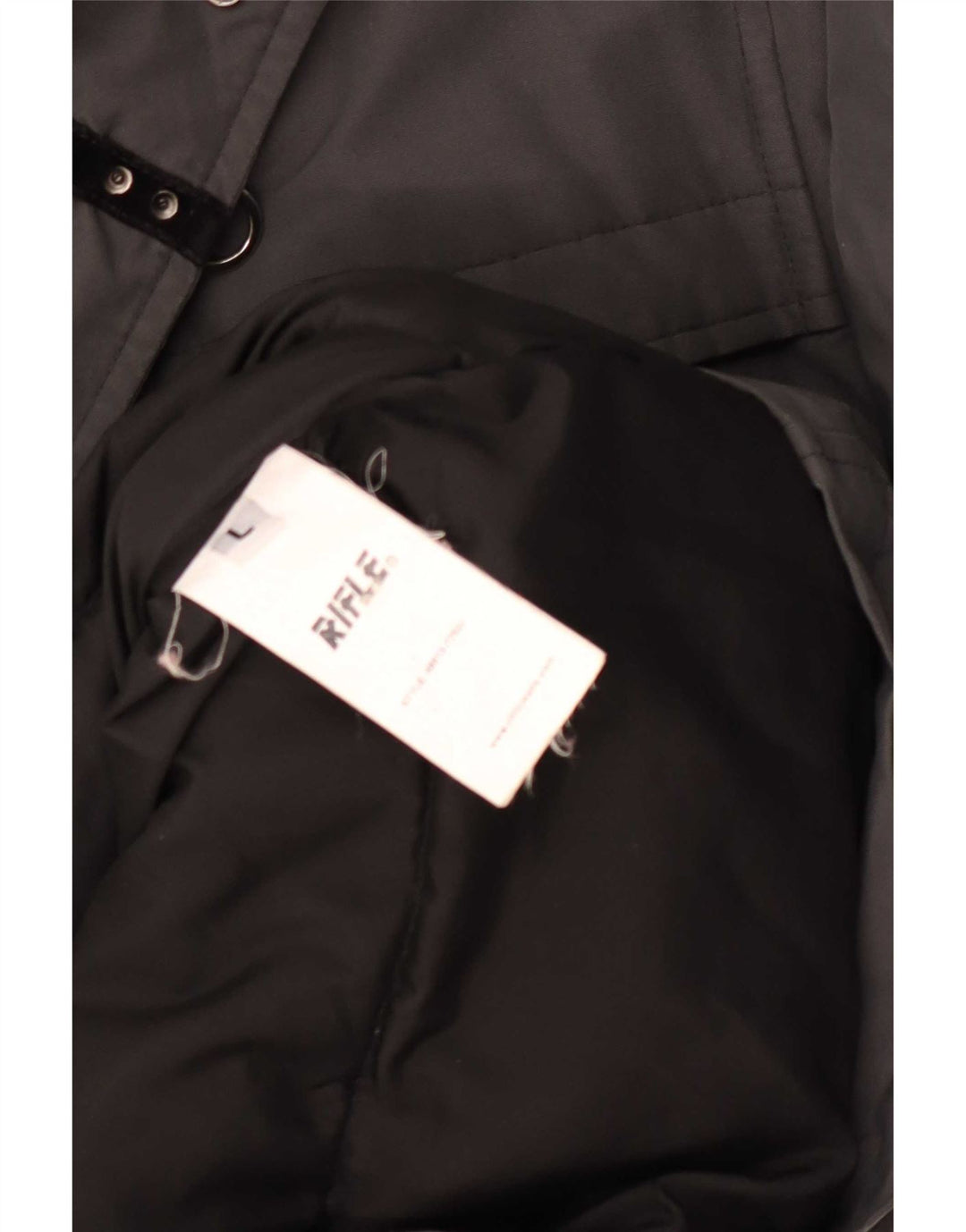 Rifle Herren Parka Jacke UK 40 Große graue Baumwolle