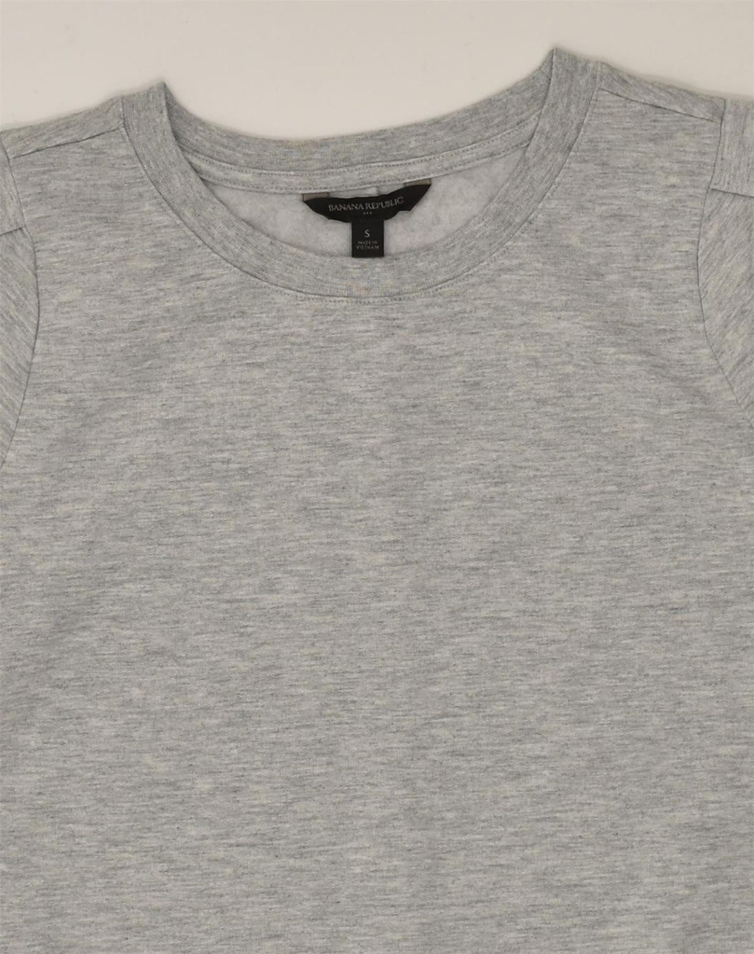 BANANA REPUBLIC Womens Sweatshirt Jumper UK 10 Small Grey Polyester | Vintage Banana Republic | Thrift | Second-Hand Banana Republic | Used Clothing | Messina Hembry 