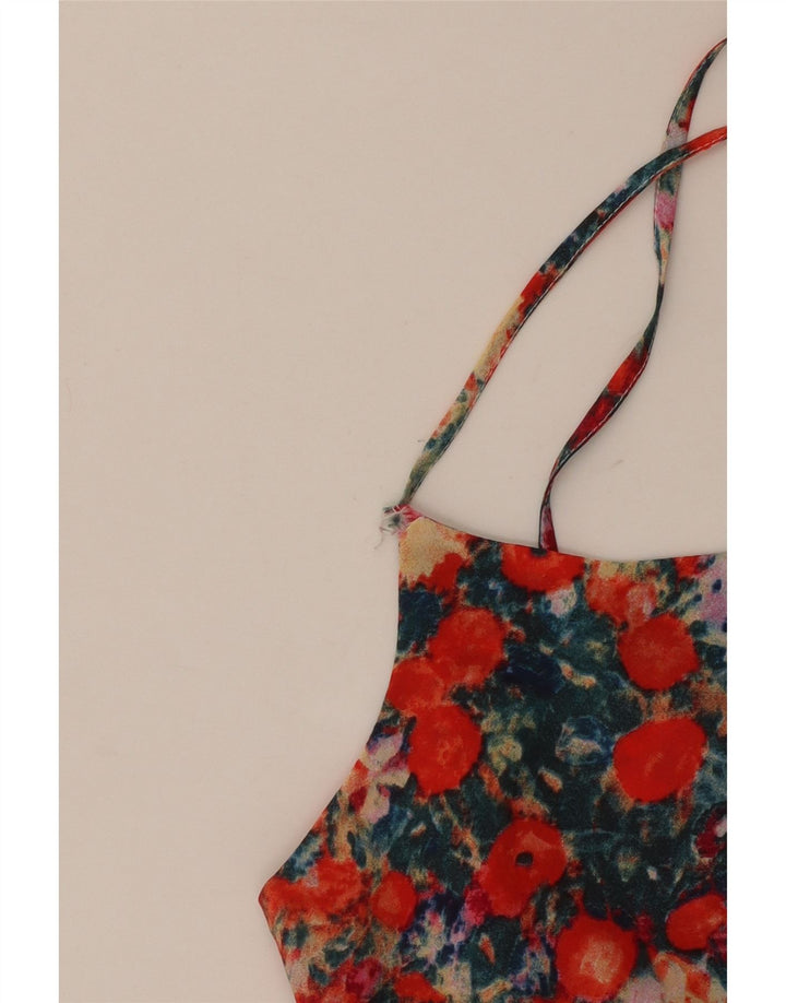 Oasis Damen Cami Top UK 10 Small Mehrfarbiges Blumenmuster aus Polyester