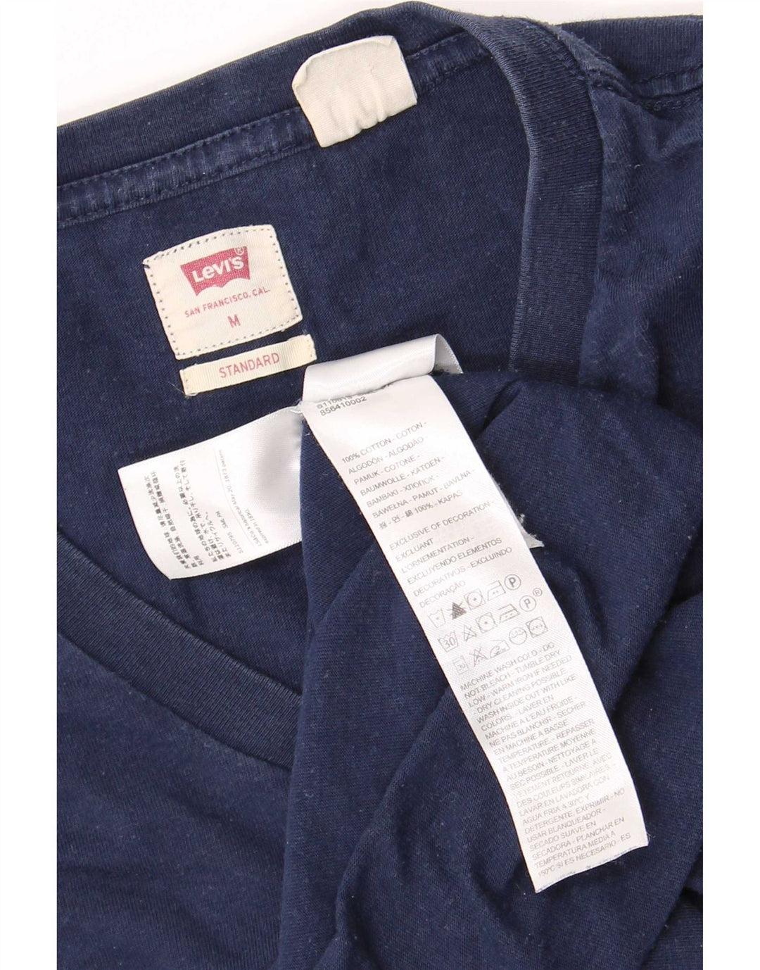 Levi's Herren Standard-T-Shirt-Oberteil aus Baumwolle in mittlerem Marineblau