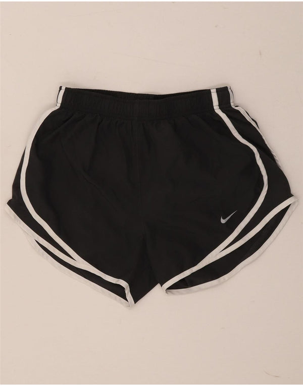 Nike Damen Dri Fit Sport Shorts UK 8 Small Grau