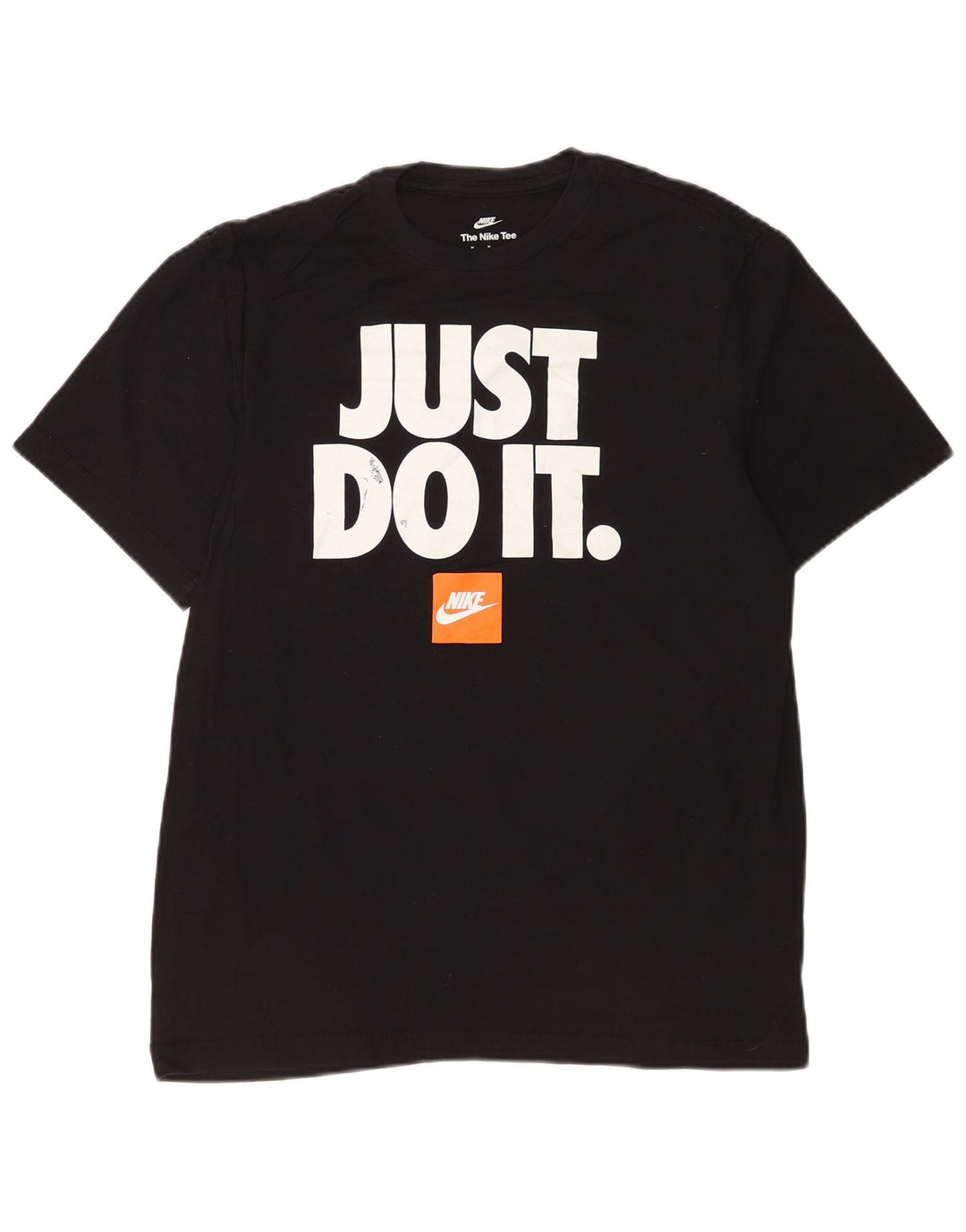 Nike Herren-T-Shirt mit Grafik, mittelgroß, schwarze Baumwolle