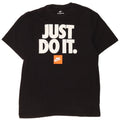 Nike Herren-T-Shirt mit Grafik, mittelgroß, schwarze Baumwolle