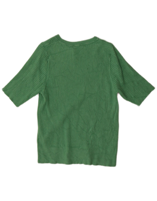 Marks & Spencer Damen-Pullover mit U-Boot-Ausschnitt, Gr. 16, Grün