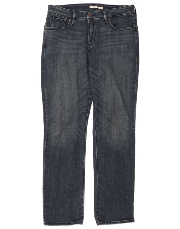 Levi's Damen 314 Shaping Straight Jeans US 16 2XL W33 L31 Blaue Baumwolle