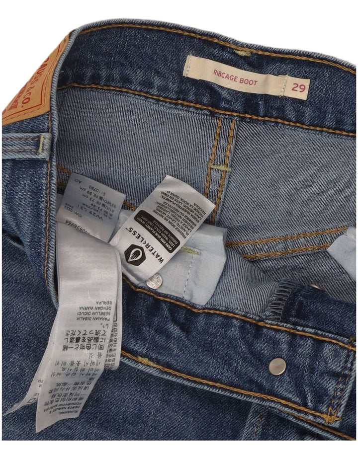Levi's Damen Ribcage Bootcut Jeans W29 L31 Blaue Baumwolle