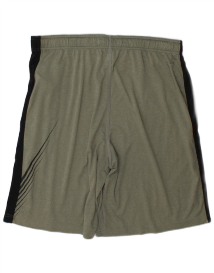 Nike Herren-Sportshorts, groß, grünes Farbblock-Polyester