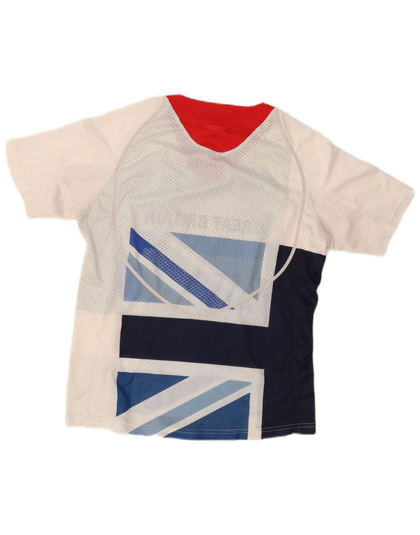 Adidas Herren Great Britain Graphic T-Shirt Top UK 36/38 Small Weiß