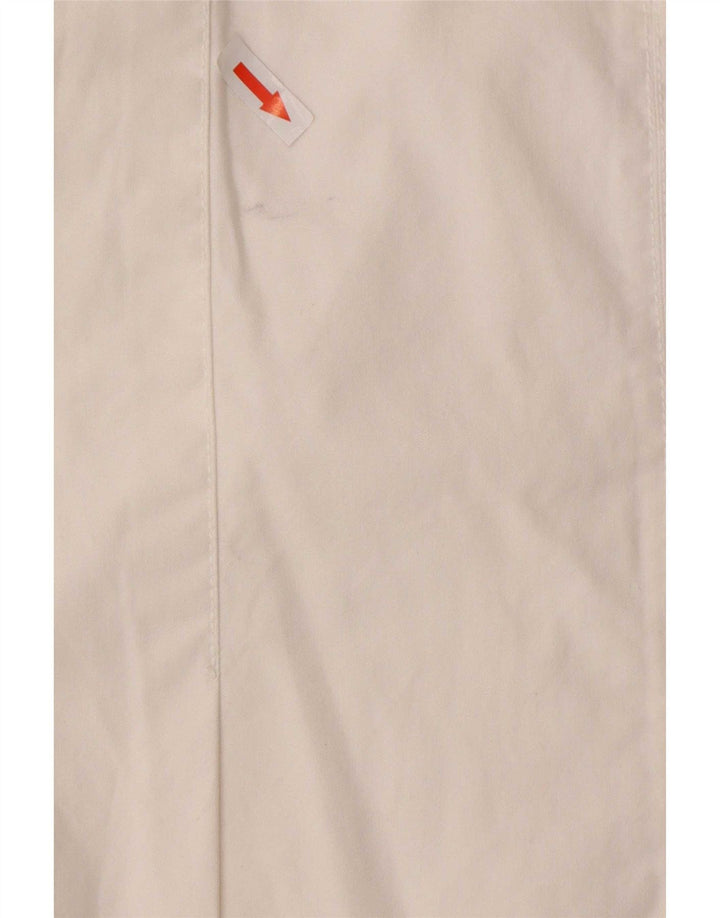 Tommy Hilfiger Damen-Minirock, Größe L, W32, weiße Baumwolle