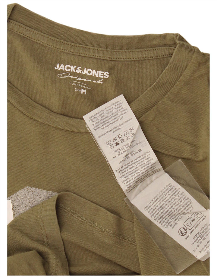 Jack & Jones Herren-T-Shirt mit Grafik, mittlere Khaki-Baumwolle