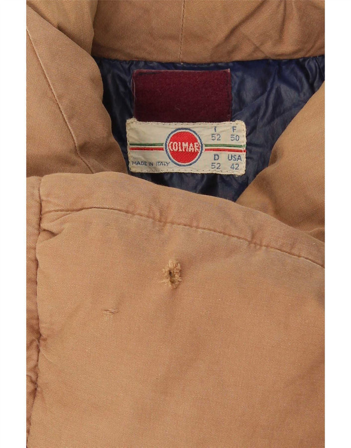 Colmar Herren Wattierte Jacke IT 52 Große braune Baumwolle