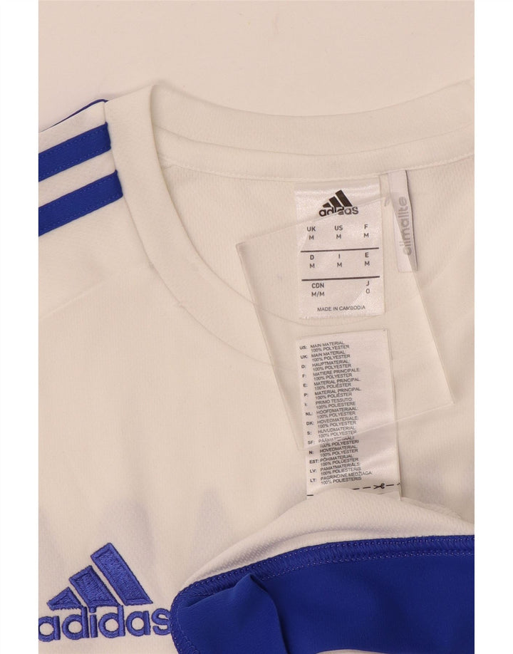 Adidas Herren Climalite Graphic T-Shirt Top Mittelweiß Farbblock