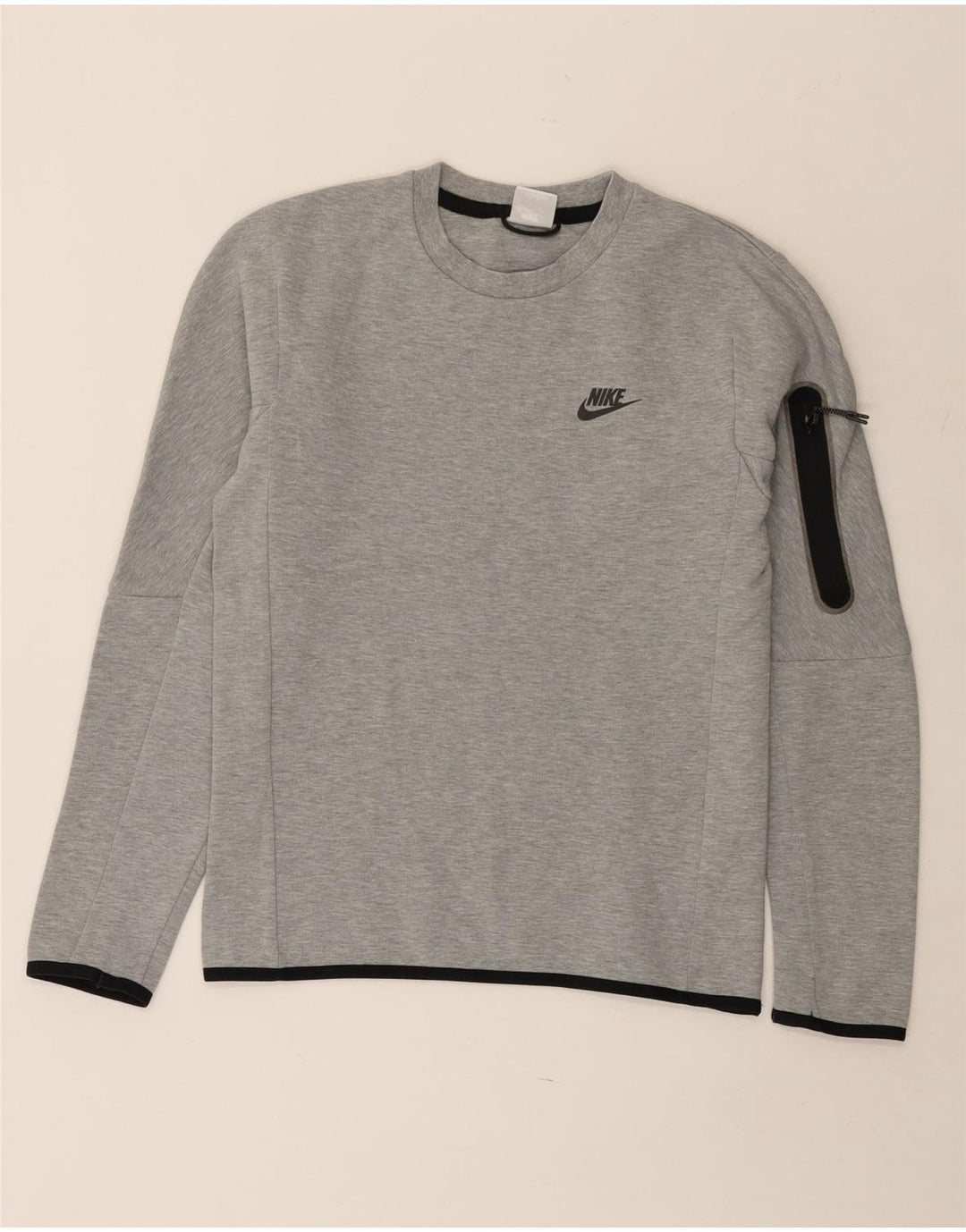 Nike Herren Sweatshirt Pullover XS Grau gefleckte Baumwolle