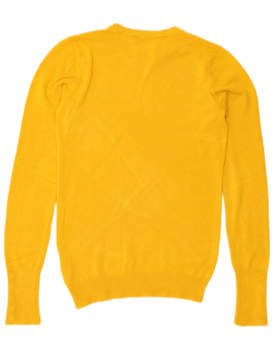 Zara Damen-Pullover mit Rundhalsausschnitt, Gr. 10, klein, Gelb