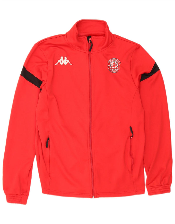Kappa Herren Chatham Trainingsanzug Top Jacke Klein Rot Farbblock